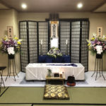 北斎場小式場での葬儀事例写真